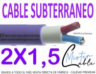 Cable Subterr�neo 2x1,5 mm - Fabrica de cables- 