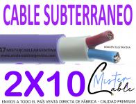 Cable Subterr�neo 2x10 mm - Fabrica de cables- 