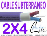 Cable Subterr�neo 2x4 mm -Fabrica de cables