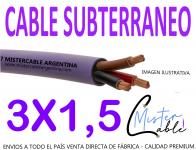 Cable Subterr�neo 3x1,5 mm-Fabrica de cables