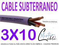 Cable Subterr�neo 3x10 mm-Fabrica de cables