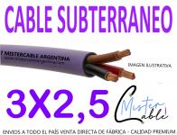 Cable Subterr�neo 3x2,5 mm -Fabrica de cables