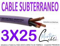 Cable Subterr�neo 3x25 mm-Fabrica de cables