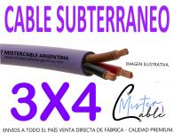 Cable Subterr�neo 3x4 mm-Fabrica de cables