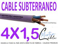 Cable Subterr�neo 4x1,5 mm -Fabrica de cables