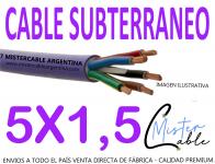 Cable Subterr�neo 5x1,5 mm - Fabrica de cables
