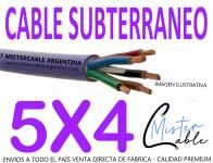 Cable Subterr�neo 5x4 mm  - Fabrica de cables