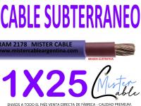 Cable Subterr�neo 1x25 mm - Fabrica de cables- 
